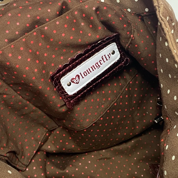 Loungefly Kitson Skull Tot Embroidered Patchwork Polka Dots. Day of the dead - Picture 7 of 7